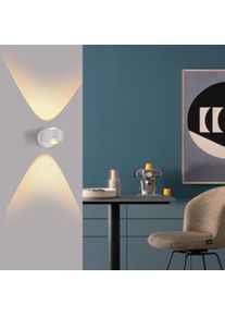 Sch&ouml;ner Wohnen Kollektion SCH&Ouml;NER WOHNEN-Kollektion CHIA applique murale LED globe, 2 flammes, 3000 K, 220 lm, 2 W Format compact : hauteur 9,3 cm, longueur 12,5 cm, style basique et moderne, pour salon ou couloir.