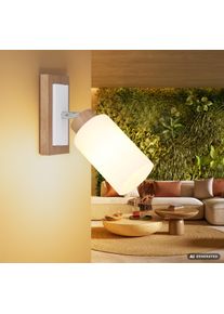 Globo Rowena applique murale int&eacute;rieure spot mural moderne &agrave; douille E27 pour salon et couloir Diffuseur cylindrique pour cuisine et salle &agrave; manger, &eacute;clairage d&rsquo;appoint dans les espaces de vie.