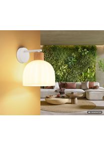 Globo Swanson applique murale int&eacute;rieure moderne pour salon et salle &agrave; manger Demi-sph&egrave;re d&eacute;corative, &eacute;clairage d&rsquo;ambiance chaleureux, 1 flamme, culot E27, 40 W.