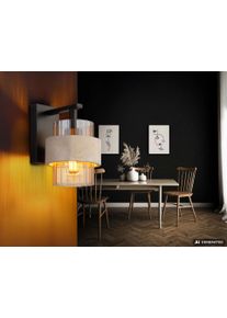 Globo Daren applique murale int&eacute;rieure design carr&eacute; pour salon et couloir E27 40 W Format carr&eacute;, hauteur 21 cm, style moderne, &eacute;clairage d&eacute;coratif pour salle &agrave; manger et cuisine