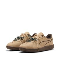 Sneaker Puma "PALERMO DRESS-UP WNS", Damen, Gr. 37,5, Textil, beige (cashew braun, gum), Leder, unifarben, Schuhe Sneaker