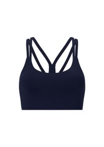 Sport-BH FABLETICS "Fabletics BRA PRINCIPAL LOW IMPACT SPORTS BRA", Damen, Gr. M, blau (deep navy), Sportlich, BHs Sport-BH, mit tr&auml;gerlosem Racerback und Schl&uuml;ssell&ouml;chern
