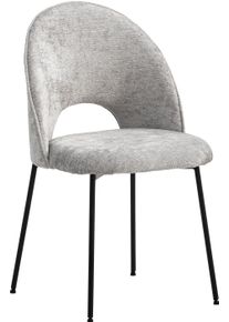 Stuhl OTTO HOME, grau (grau, schwarz, grau), B:49cm H:83cm T:53cm, St&uuml;hle, Stuhl, mit Metallgestell