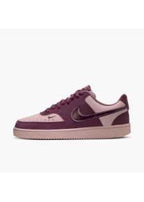 Sneaker Nike Sportswear "Court Vision Low LX", Damen, Gr. 41, lila (orange pearl, rust pink, pink smoke), Synthetik, Schuhe Sneaker, Design auf den Spuren des Air Force 1