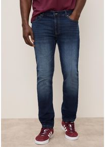 Jogg Pants DELMAO, Herren, Gr. 38, L&auml;nge 34, blau (schwarz navy washed), Denim/Jeans, Obermaterial: 85% Baumwolle, 13% Polyester, 2% Elasthan, unifarben, straight fit, Jeans Jogg Pants, Straight Fit, gerade Beinform, niedrige Leibh&ouml;he