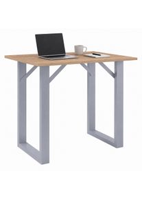 Bartisch Vcm "Holz Bartisch Stehtisch Tisch Tresen Xona 110x80 cm", braun (silber, sonoma, eiche), B:110cm T:80cm, Tische, Bartisch