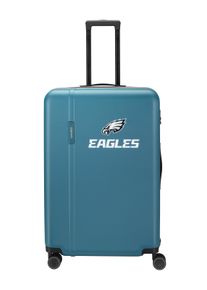 Trolley Travelite "Travelite x NFL Koffer Hartschale", Damen, Gr. B/H/T: 51cm x 76cm x 30,5cm 103 l, blau (philadelphia eagles), ABS, Koffer Trolley, Unisex Koffer, TSA-Schloss, 4 Doppelrollen, offizielles NFL-Teamdesign