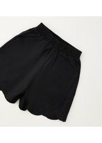 Shorts sarabanda "BABY GIRL SHORT", M&auml;dchen, Gr. 98, EURO-Gr&ouml;&szlig;en, schwarz, 67% Viskose, 33% Leinen, Hosen Shorts