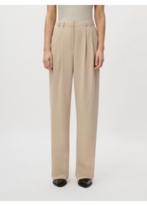 Stoffhose LEGER "Kora Tall, LeGer by Lena Gercke", Damen, Gr. 38, N-Gr, beige, Web, Obermaterial: 100% Baumwolle, weit extralang, Hosen Stoffhose, extra lang, High Waist