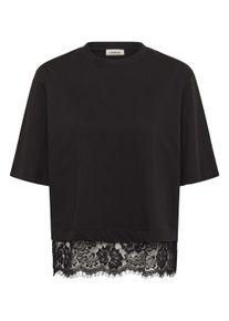 Blusentop Soaked in Luxury "Damen T-Shirt kurzarm SLJina", Damen, Gr. XL, schwarz, Obermaterial: 100% Baumwolle CO(Bio)., Blusen Blusentop