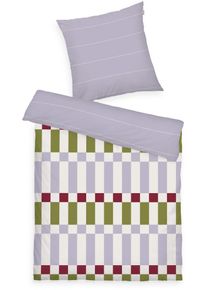 Wendebettw&auml;sche Tom Tailor HOME "BOLD CHECK in Gr. 135x200cm oder 155x220cm", bunt (softlila, mossgr&uuml;n, sanftes wei&szlig;), B/L: 135cm x 200cm, 1 Stk., 1 Stk., Renforc&eacute;, B/L: 80cm x 80cm, 2 Stk., Renforc&eacute;, Obermaterial: 100% Baumwolle, Bettw&auml;sche, Wendebettw&auml;sche, new bedroom, gewebtes Label