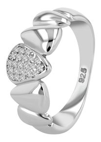 Fingerring Akzent "Anneli" aus 925 Sterlingsilber, rhodiniert, langlebig, Gr." Gr. 54, silber (silberfarbig), Fingerringe, Damen, 54, Silber 925 (Sterlingsilber), Fingerring