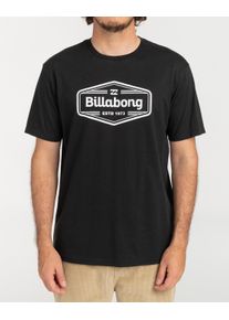 T-Shirt Billabong "Trademark", Herren, Gr. S, schwarz, Obermaterial:100% Baumwolle., Shirts T-Shirt