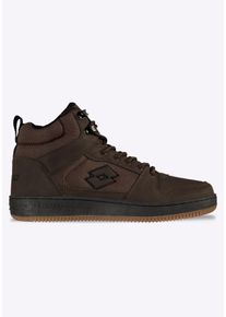 Sneakerboots Lotto, Herren, Gr. 46, braun (dunkelbraun, schwarz), Synthetik, Textil, Schuhe Sneakerboots, Winterschuhe, Schn&uuml;rboots, Sneaker, gef&uuml;ttert