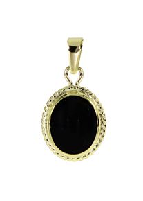 Kettenanh&auml;nger OSTSEE-SCHMUCK "OSTSEE-SCHMUCK Anh&auml;nger Jolin Anh&auml;nger Jolin", gelb (wei&szlig;, neutral), Schmuckanh&auml;nger, Damen, 23 x 12mm, Gelbgold 333, 1,9 g, Kettenanh&auml;nger