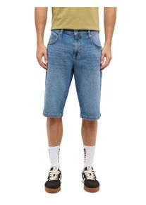 Shorts Mustang "Herren Style Denim Bermuda", Herren, Gr. 36, 300 mittelblau, Denim/Jeans, 99% Baumwolle, 1% Elasthan, unifarben, straight fit, Hosen Shorts