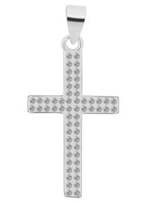 Kreuzanh&auml;nger Akzent "Lorelai" aus 925 Sterlingsilber, rhodiniert, langlebig", silber (silberfarbig), Schmuckanh&auml;nger, Damen, Silber 925 (Sterlingsilber), Kreuzanh&auml;nger