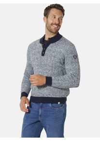 Troyer Babista "Pullover BIBISO", Herren, Gr. XL, blau (blau melange), Pullover Troyer