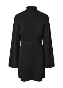 Strickkleid Y.A.S "YASHAFNI LS ROLL NECK KNIT DRESS NOOS", Damen, Gr. M, N-Gr, schwarz, Strick, Obermaterial: 72% Viskose, 28% Polyester, unifarben, kurz, Kleider Strickkleid, Viskosemischung