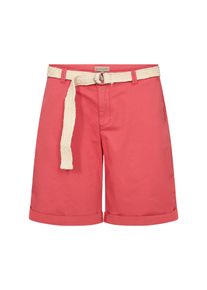Shorts soyaconcept "SC-ROVENA 1-B", Damen, Gr. 38, N-Gr, rosa (bittersweet), Web, Obermaterial: 98% Baumwolle, 2% Elasthan, unifarben, kniefrei, Hosen Shorts, Baumwolle mit Stretch, mit Flechtg&uuml;rtel