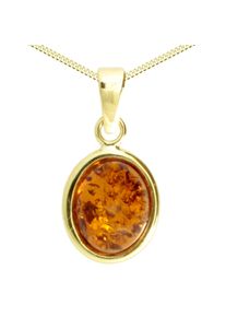 Kette mit Anh&auml;nger OSTSEE-SCHMUCK "OSTSEE-SCHMUCK Kette mit Anh&auml;nger Classic 10x8 mm" Gr. 45, gold (wei&szlig;, neutral), Halsketten, Damen, 45cm, Gelbgold 333, L: 42, Kette mit Anh&auml;nger