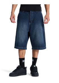 Jeansbermudas DC Shoes "Baggy", Herren, Gr. 33(M/L), blau (schwarz denim), Obermaterial: 75% Baumwolle, 25% Baumwolle., Jeans Jeansbermudas