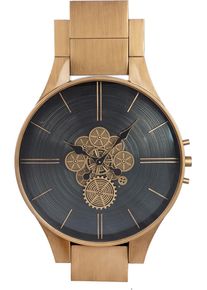 Wanduhr Gilde "Wanduhr Timing", gold (kupferfarben), B:62,5cm H:99,5cm, Wanduhren, Wanduhr
