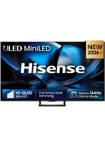 HISENSE QLED-Fernseher "55U7DSE", Energieeffizienz: E, schwarz (schwarz, dunkelgrau), 55 &Prime;, Fernseher, QLED-Fernseher