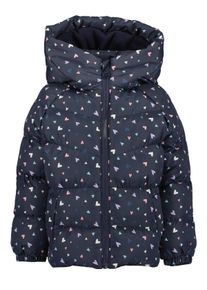 Winterjacke Blue Seven "Girls Winterjacke", M&auml;dchen, Gr. 128, bunt (5900, nachtblau), 100% Polyester, Basic normal, ohne Ausschnitt, gerader Abschluss, Jacken Winterjacke