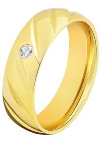 Partnerring Akzent "Exciting Chapter, langlebig" Gr. 60, gold (goldfarbig), Fingerringe, Damen, 60, Edelstahl, Partnerring