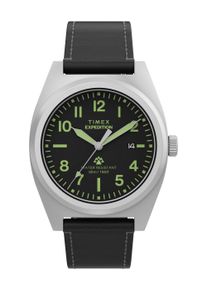 Quarzuhr Timex "Timex-CAPSTONE", schwarz, Armbanduhren, Herren, Quarzuhr, Armbanduhr, Herrenuhr, Lederarmband, analog, Tag, Beleuchtung