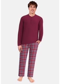 Pyjamahose Tom Tailor, Herren, Gr. 98, N-Gr, bunt (rot, mittel, karo), Obermaterial: 100% Baumwolle, Hosen Pyjamahose