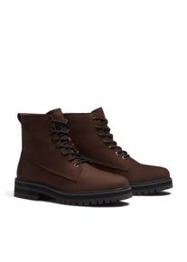 Schn&uuml;rstiefel Timberland "BRITTON DRIVE - MID LACE BOOT", Herren, Gr. 46, braun (schwarz braun nubuck), Leder, Schuhe Schn&uuml;rstiefel