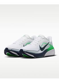 Laufschuh Nike "Pegasus 42", Herren, Gr. 41, wei&szlig; (wei&szlig;, midnight navy, gr&uuml;n spark), Synthetik, Textil, Schuhe Laufschuh, reaktionsfreudige D&auml;mpfung sorgt f&uuml;r ein energiegeladenes Laufgef&uuml;hl
