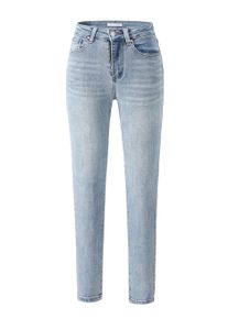 Skinny-fit-Jeans SASSYCLASSY "Highwaist Skinny Jeans", Damen, Gr. 42-XL, EURO, blau (hellblau), Weitere Stoffart, Obermaterial: 70% Baumwolle CO. 28% Polyester PES. 2% Elasthan EL., kn&ouml;chellang, Jeans Skinny-fit-Jeans, Skinny-Fit-Jeans Blue Denim figurbetont elastisch Hellblau Dunkelblau