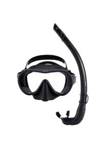 Taucherbrille YEAZ "Schnorchelset OCEAN VIBES", schwarz (schwarz magic), Sportbrillen, Taucherbrille