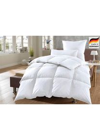 Daunenbettdecke OTTO HOME "K&ouml;niz 90% Daunen, alle W&auml;rmeklassen, hergestellt in Deutschland", wei&szlig;, neutral, B:200cm L:135cm, Bezug: 100% Baumwolle. F&uuml;llung: 90% Daunen, 10% Federn, Bettdecken, Daunenbettdecke, hergestellt in Deutschland