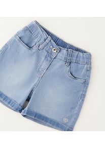 Shorts IDO "BABY GIRL SHORT", M&auml;dchen, Gr. 98, EURO-Gr&ouml;&szlig;en, clear washed, 98% Baumwolle, 2% Elasthan, Hosen Shorts