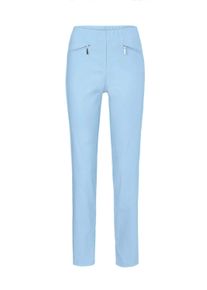 2-in-1-Hose GOLDNER "Kurzgr&ouml;&szlig;e Schlupfhose LOUISA mit Steppn&auml;hten", Damen, Gr. 23, K-Gr, blau (hellblau), Obermaterial: 67% Baumwolle CO. 28% Polyamid PA. 5% Elasthan EL., Hosen 2-in-1-Hose, Ohne