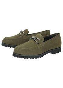 Slipper Sioux "Meredith-757-H", Damen, Gr. 41.5 (UK 7 1/2), gr&uuml;n (dunkelgr&uuml;n), Schuhe Slipper