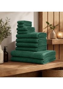 OTTO home "Inga, 3 Qualit&auml;ten, Duscht&uuml;cher, Handt&uuml;cher, G&auml;stet&uuml;cher, Seift&uuml;cher" 10 Walkfrottier Handt&uuml;cher mit feiner Bord&uuml;re, 100% Baumwolle