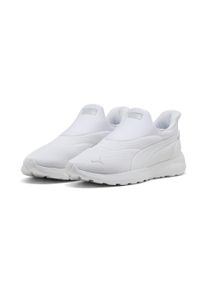 Walkingschuh Puma "SOFTRIDE COSMIC SLIPTECH", Damen, Gr. 44,5, Textil, wei&szlig; (Puma wei&szlig;, Puma wei&szlig;, cool light gray), unifarben, Schuhe Walkingschuh, Slip-on Sneaker