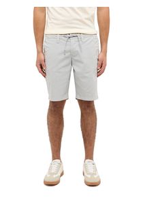 Shorts Mustang "Herren Style Portland Shorts", Herren, Gr. 34, 4031 hellgrau, Web, 98% Baumwolle, 2% Elasthan, unifarben, slim fit, Hosen Shorts