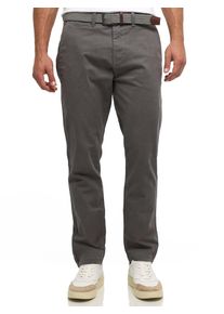 Chinos INDICODE "INEldwyn", Herren, Gr. 28, L&auml;nge 34, grau (dk grau), Web, Obermaterial: 98% Baumwolle, 2% Elasthan, unifarben, regular fit lang, Hosen Chinos, Baumwollmischung, regular fit