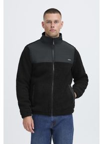 Sweatjacke Blend "BHTORT", Herren, Gr. L, schwarz, Fleece, Web, Obermaterial: 100% Polyester, unifarben, regular fit normal, elastischer Bund, Sweatjacken Sweatjacke, Kunstfaser, regular fit
