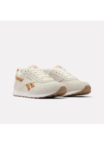 Sneaker Reebok CLASSIC "REEBOK GLIDE LOW", Damen, Gr. 36, chalk, cheetah, Leder, Synthetik, Textil, Schuhe Sneaker