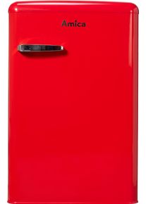 Amica K&uuml;hlschrank "KSR 361 160", Energieeffizienz: D, silber (rot), Rechtsanschlag, K&uuml;hlschr&auml;nke, K&uuml;hlschrank