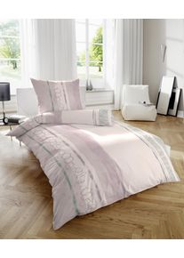 Bettw&auml;sche Primera "Feinbiber-Bettw&auml;sche", rosa (rosa, grau), B/L: 135cm x 200cm, 1 Stk., 1 Stk., Feinbiber, B/L: 80cm x 80cm, 2 Stk., Feinbiber, Obermaterial: 100% Baumwolle, Bettw&auml;sche, Bettw&auml;sche, samtweich und nat&uuml;rlich aus reiner Baumwolle