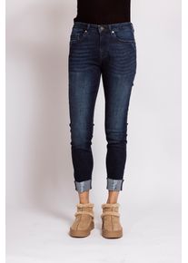 Slim-fit-Jeans Zhrill "NOVA", Damen, Gr. 26, N-Gr, blau, Denim/Jeans, Obermaterial: 92% Baumwolle, 6% Elastomultiester, 2% Elasthan, unifarben, Jeans Slim-fit-Jeans, Casual Passform, mit Elasthan-Anteil, mit G&uuml;rtelschlaufen
