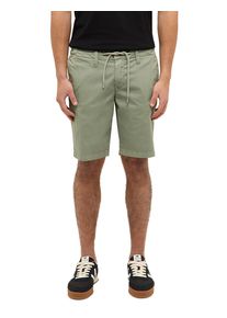 Shorts Mustang "Herren Style Portland Shorts", Herren, Gr. 36, 6332 gr&uuml;n, Web, 98% Baumwolle, 2% Elasthan, unifarben, slim fit, Hosen Shorts